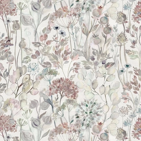 Country Hedgerow Printed Cotton Fabric (By The Metre) Dawn/Cream elegant table cloth  