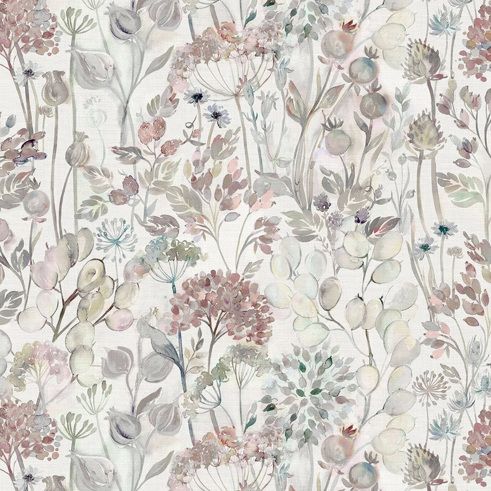 Country Hedgerow Printed Cotton Fabric (By The Metre) Dawn/Cream elegant table cloth  