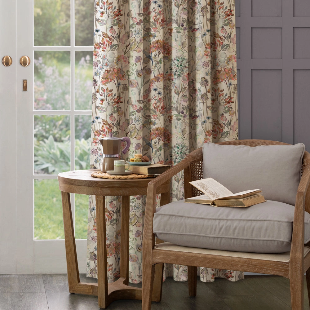 Country Hedgerow Printed Cotton Fabric (By The Metre) Dusk