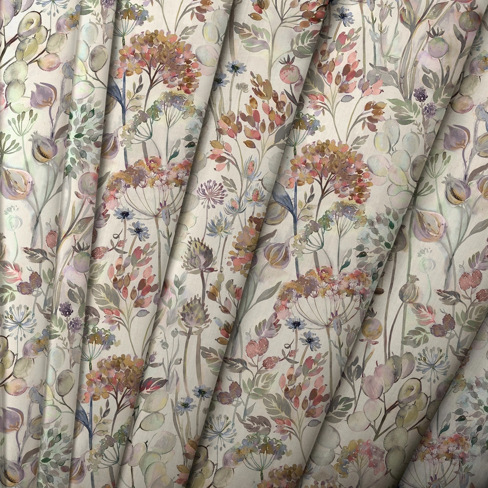 Country Hedgerow Printed Cotton Fabric (By The Metre) Dusk