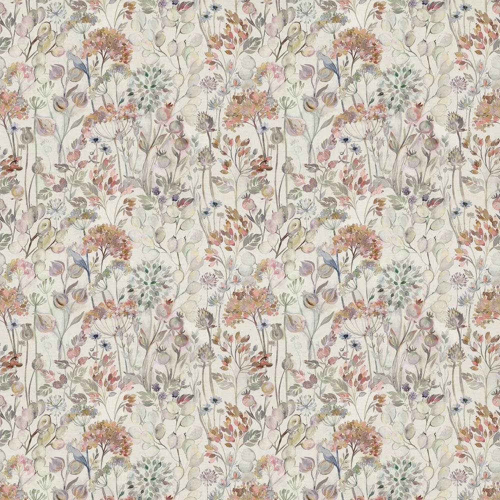 Country Hedgerow Printed Cotton Fabric (By The Metre) Dusk