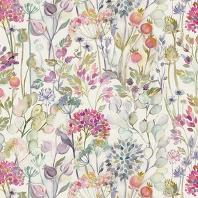 Country Hedgerow Printed Cotton Fabric (By The Metre) Lotus elegant table cloth  