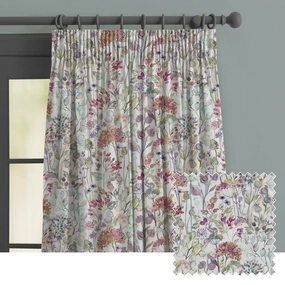Country Hedgerow Printed Made to Measure Curtains Bloom patterned fashion rug  