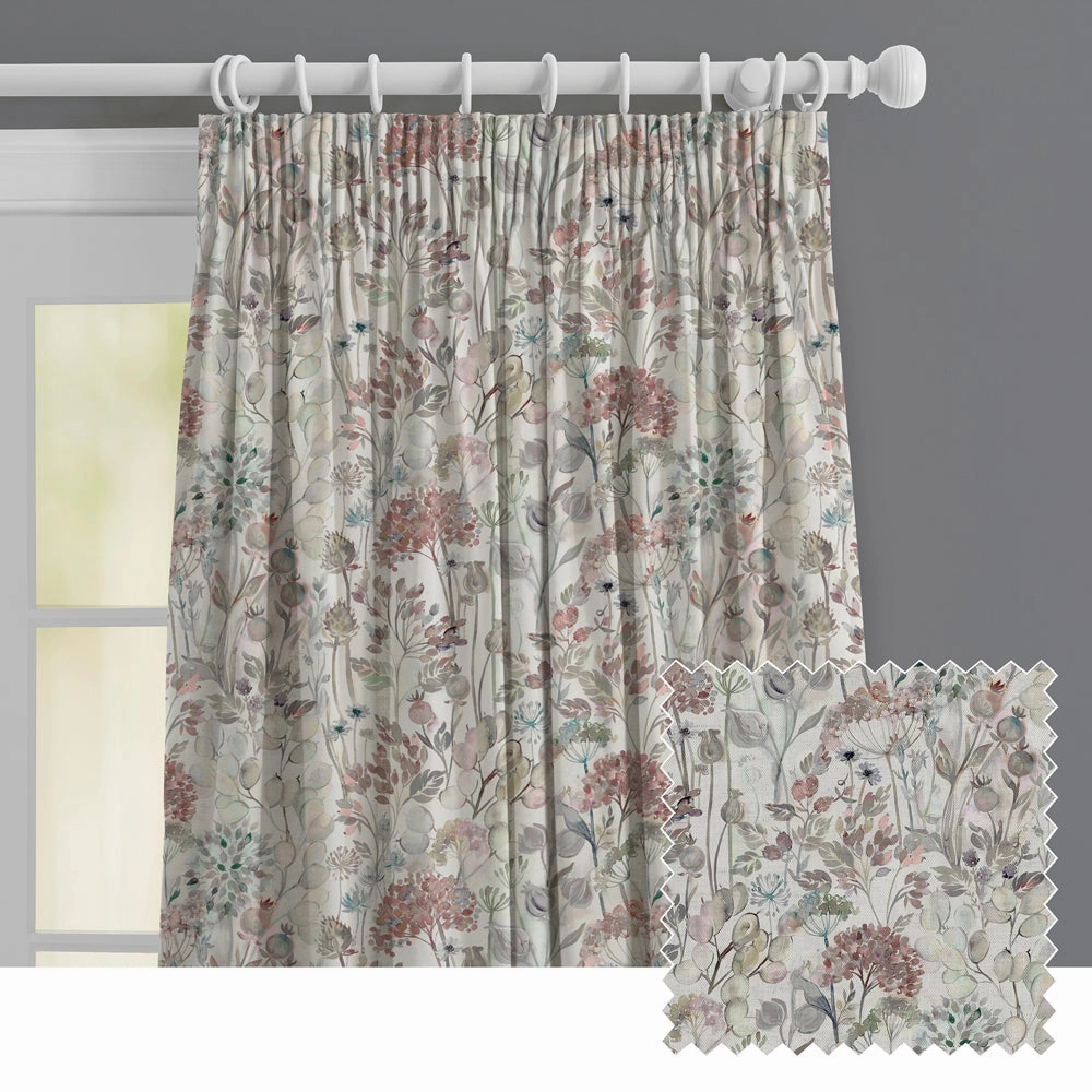 Country Hedgerow Printed Made to Measure Curtains Dawn patterned fashion rug  