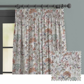 Country Hedgerow Printed Made to Measure Curtains Dusk patterned fashion rug  