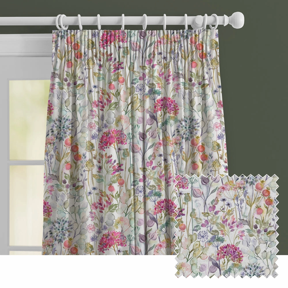 Country Hedgerow Printed Made to Measure Curtains Lotus patterned fashion rug  
