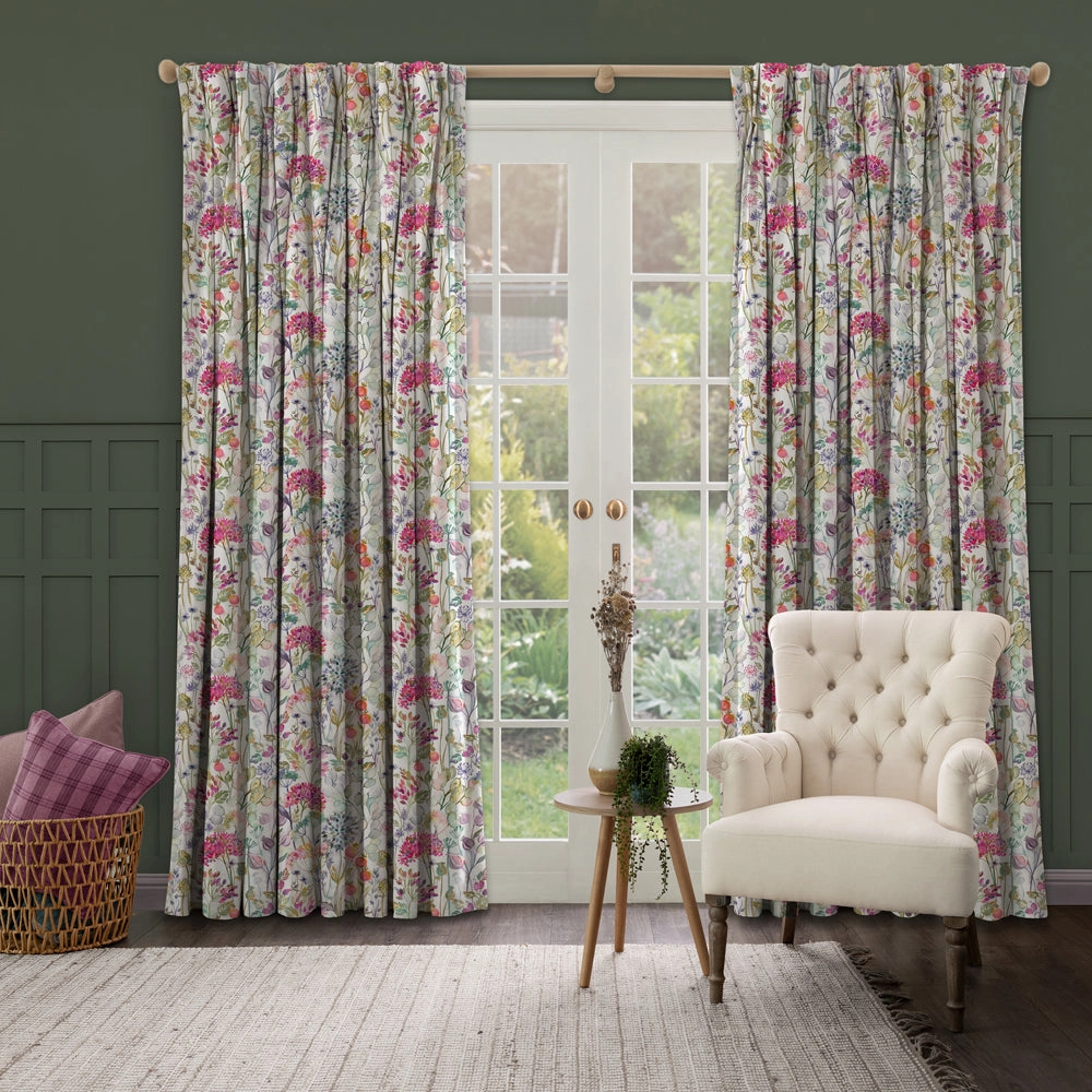 Country Hedgerow Printed Made to Measure Curtains Lotus