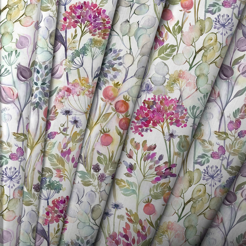 Country Hedgerow Printed Made to Measure Curtains Lotus