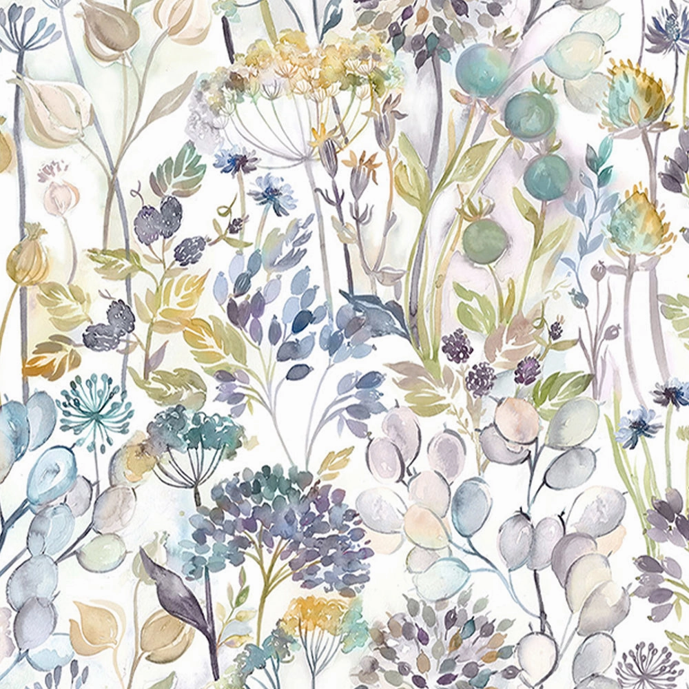 Country Hedgerow Printed Made to Measure Curtains Sky