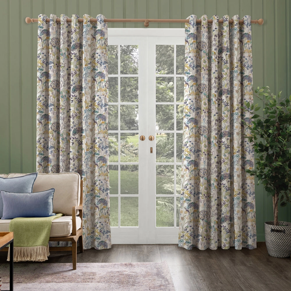Country Hedgerow Printed Made to Measure Curtains Sky
