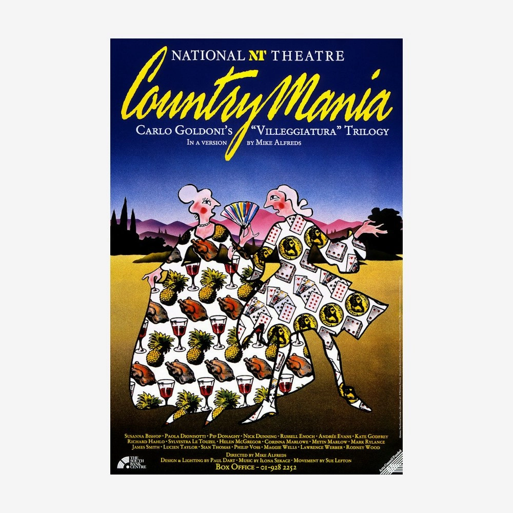 Countrymania 1987 Print aesthetic poster wallpaper