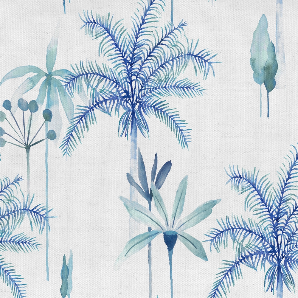 Cozzo Printed Cotton Fabric (By The Metre) Cobalt elegant table cloth  