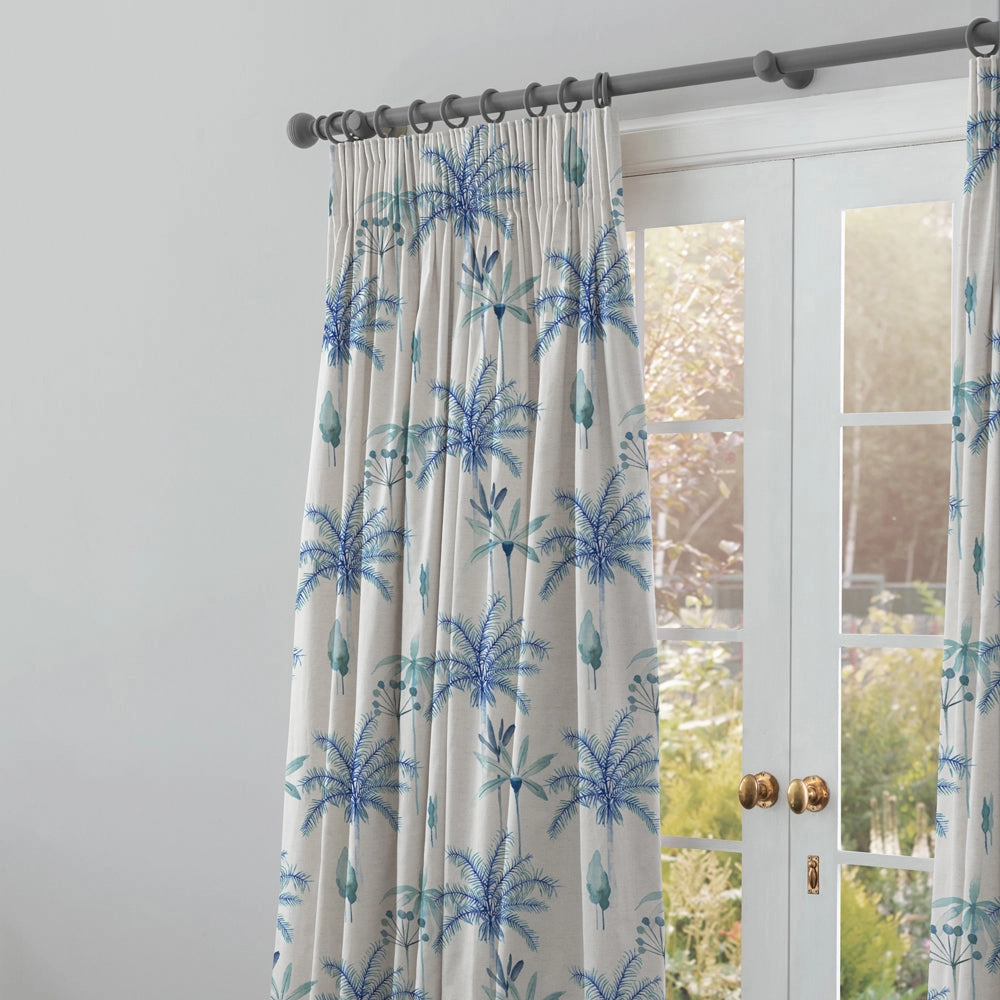 Cozzo Printed Cotton Fabric (By The Metre) Cobalt