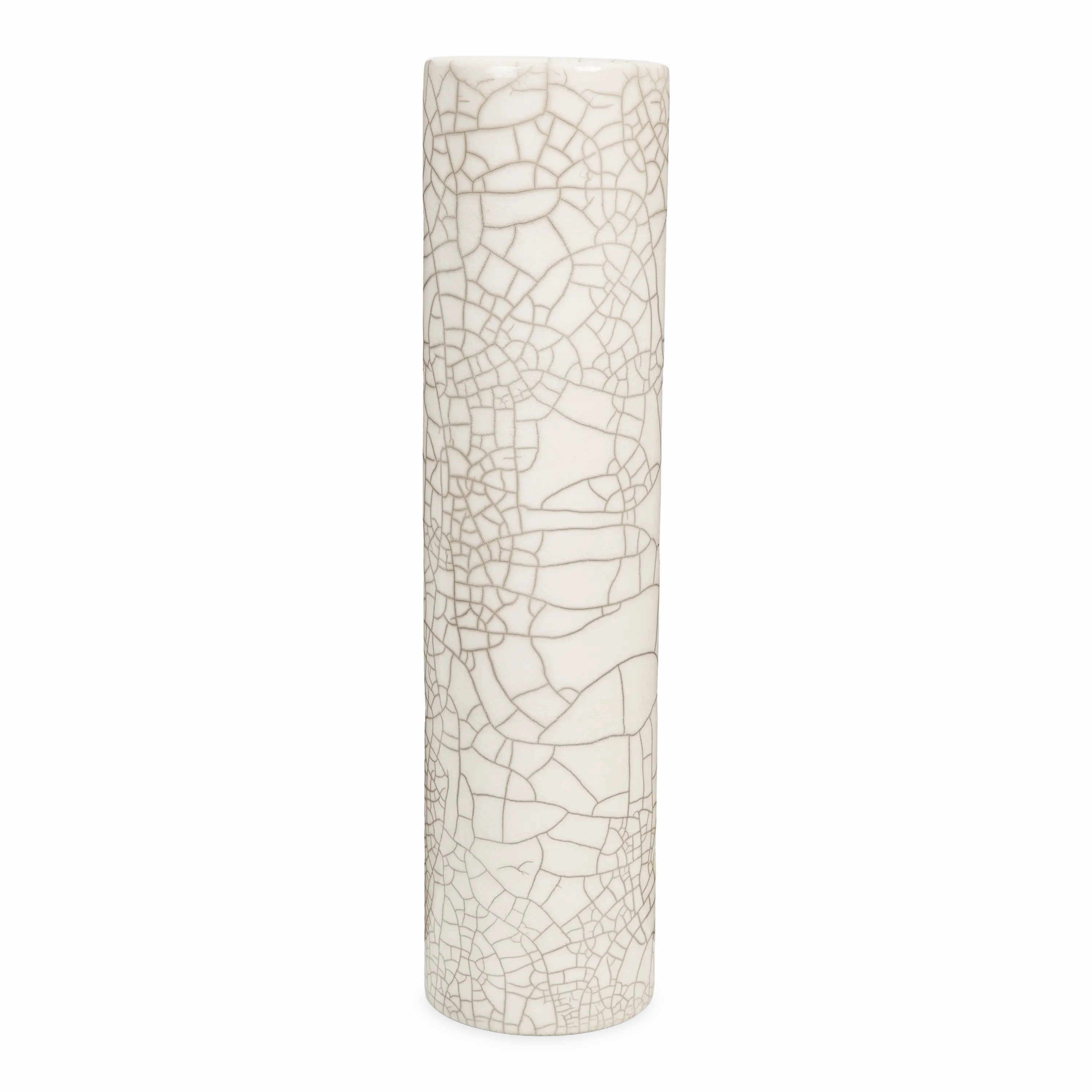 Crackle Cylinder Vase