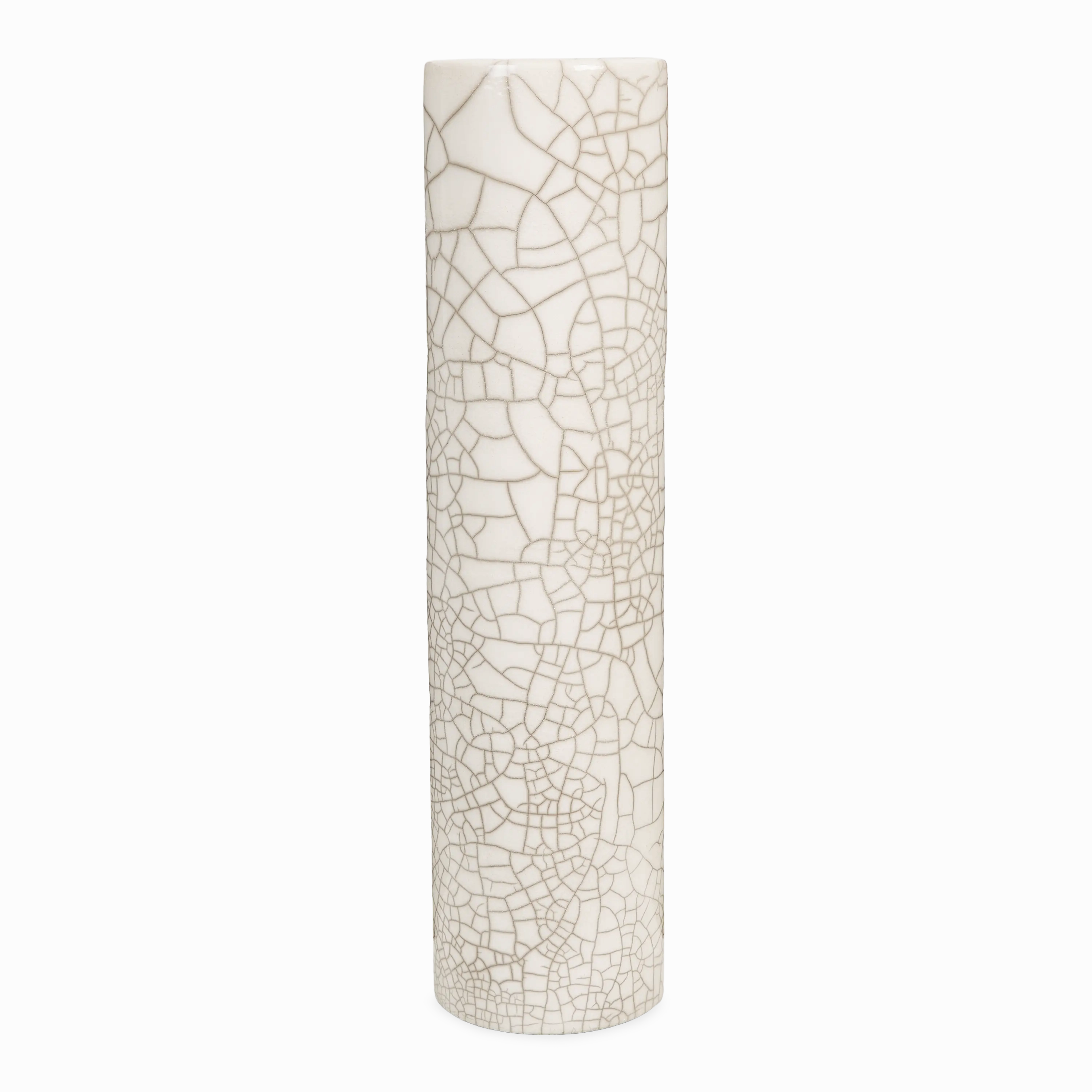 Crackle Cylinder Vase