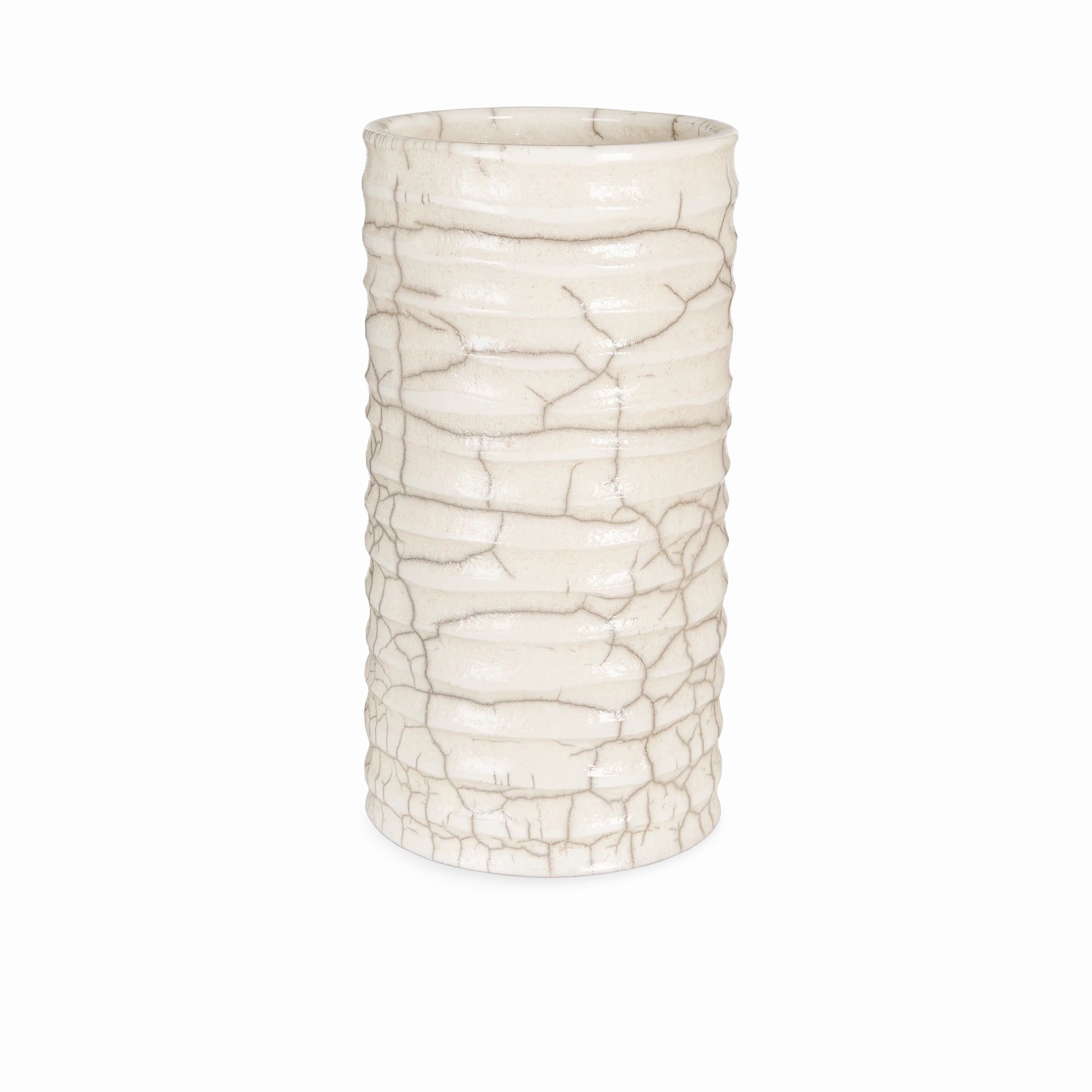 Crackle Cylinder Vase