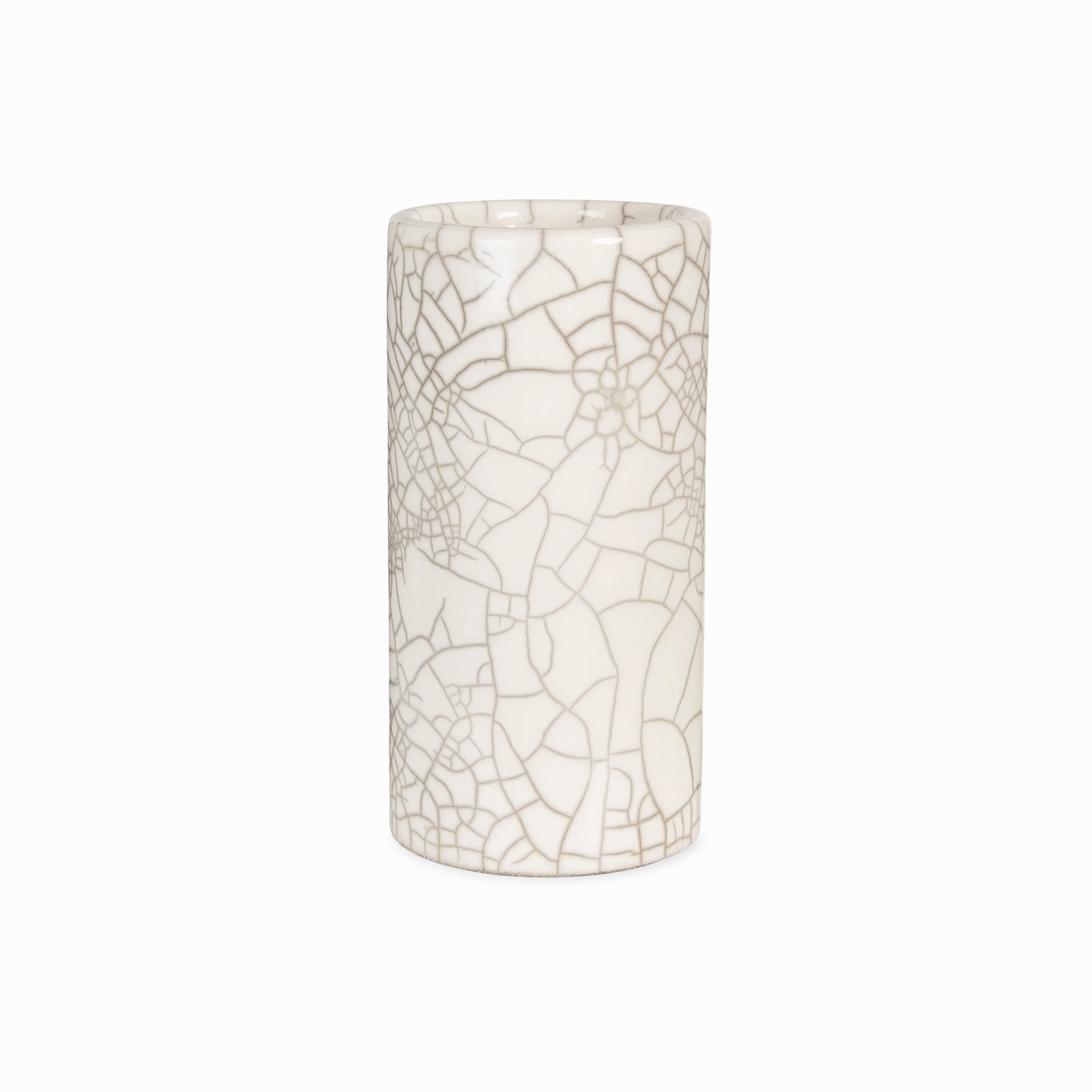 Crackle Cylinder Vase
