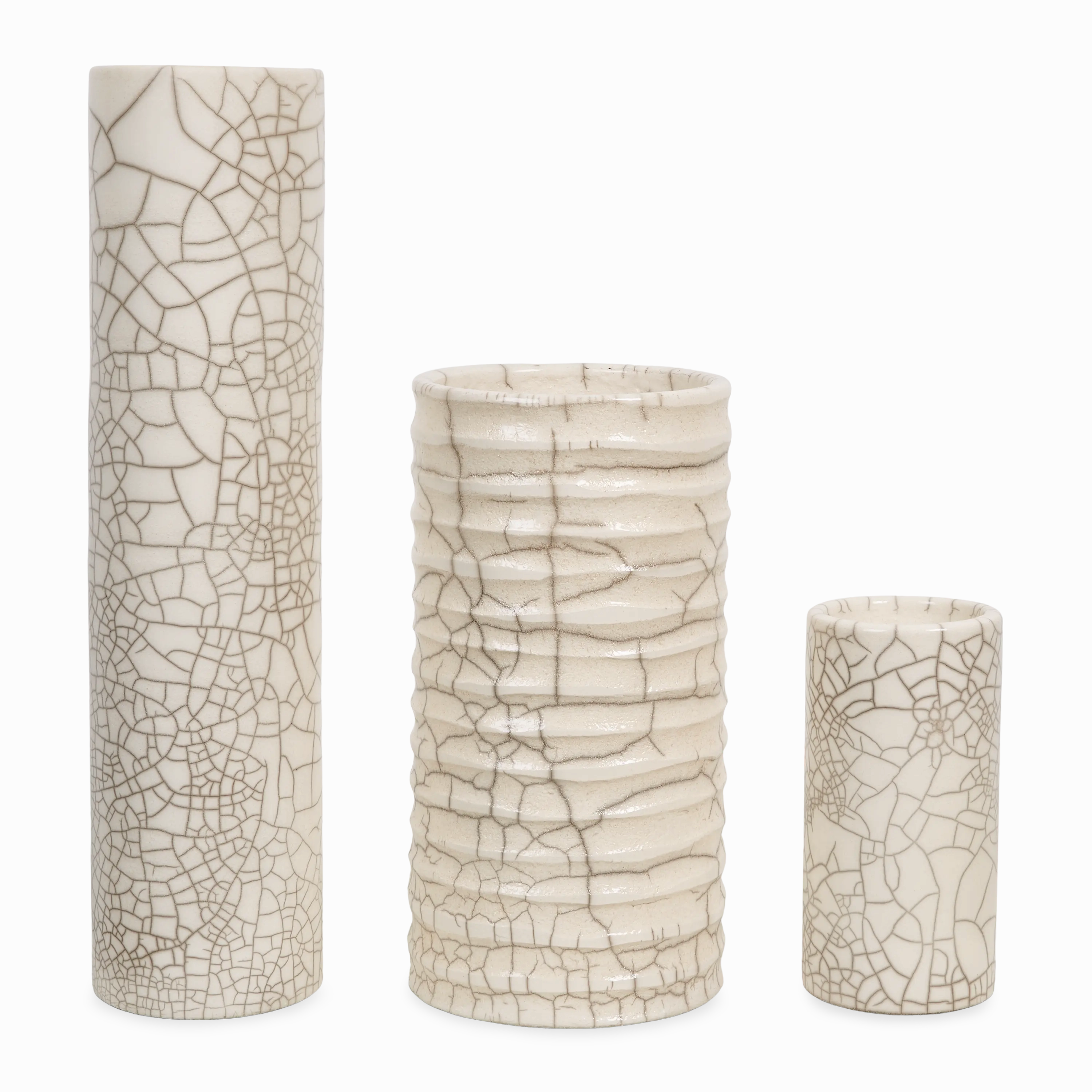 Crackle Cylinder Vase elegant wall decor