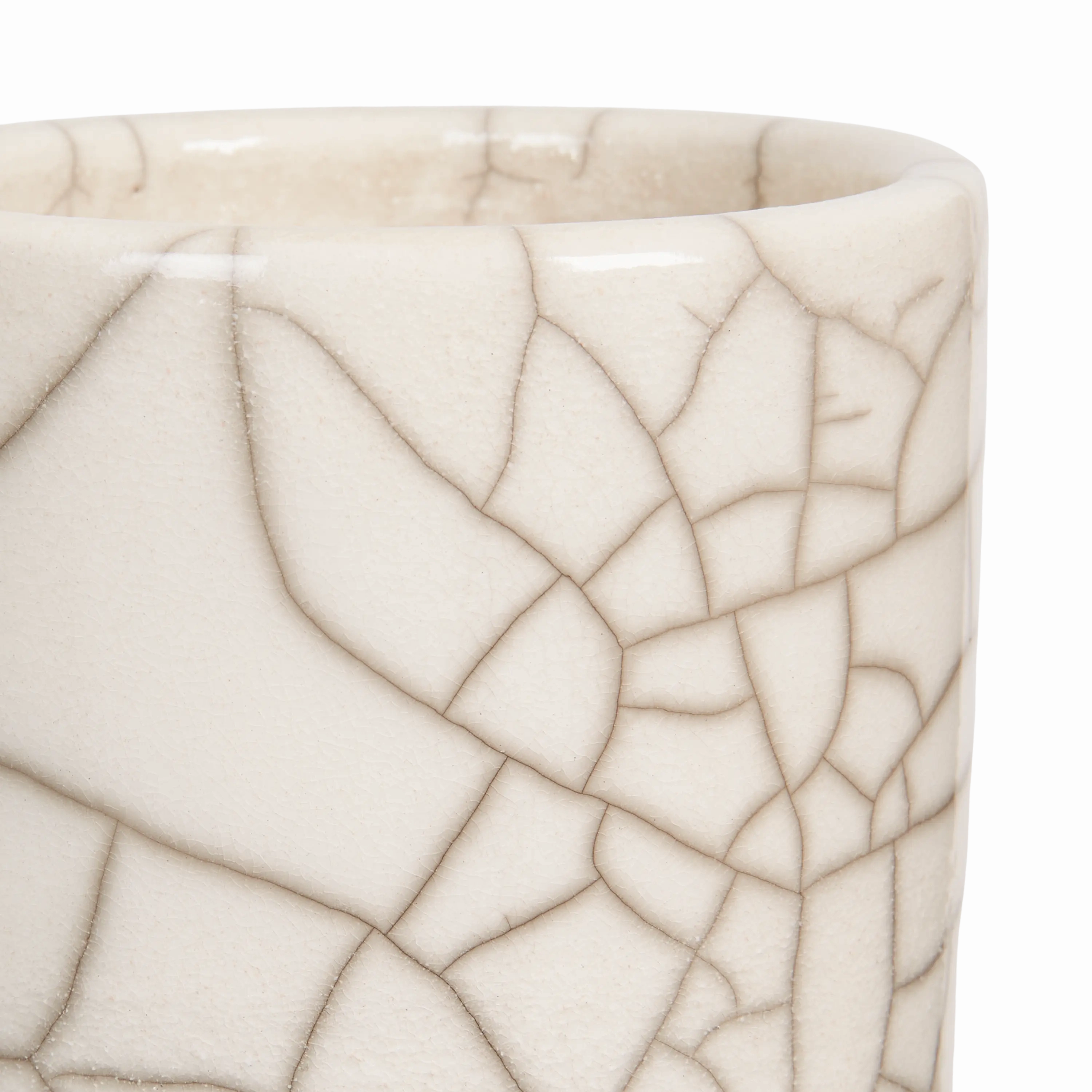 Crackle Cylinder Vase