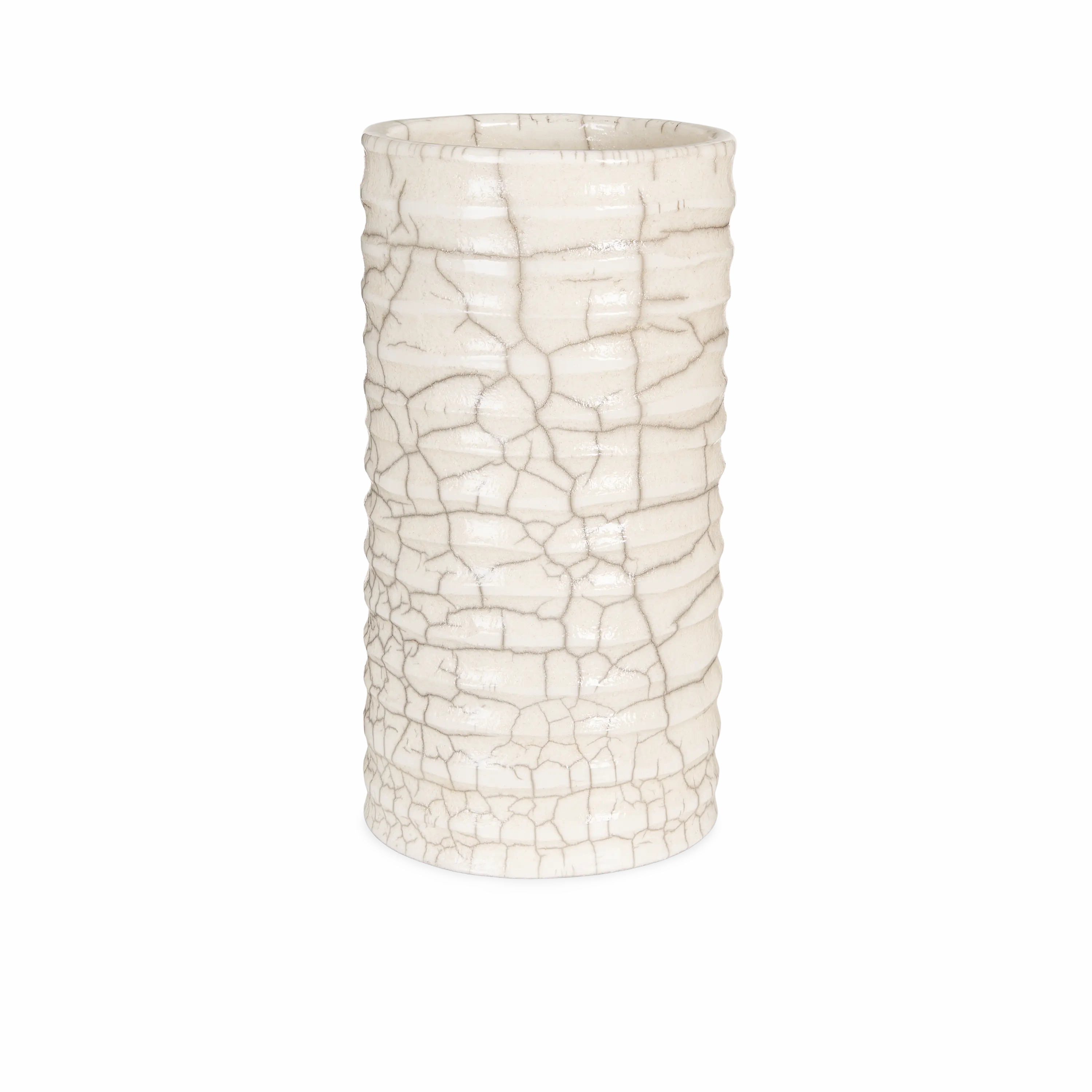 Crackle Cylinder Vase