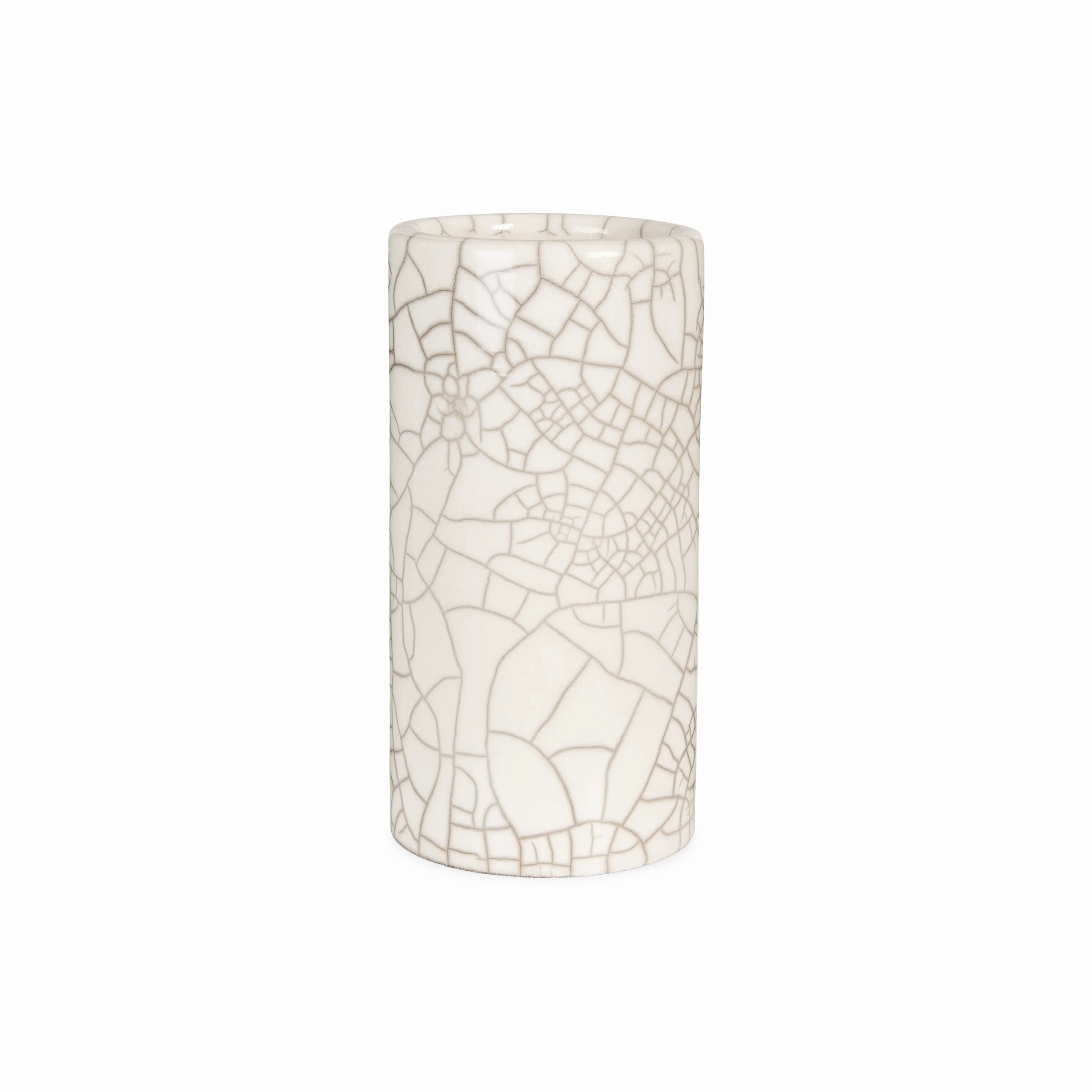 Crackle Cylinder Vase