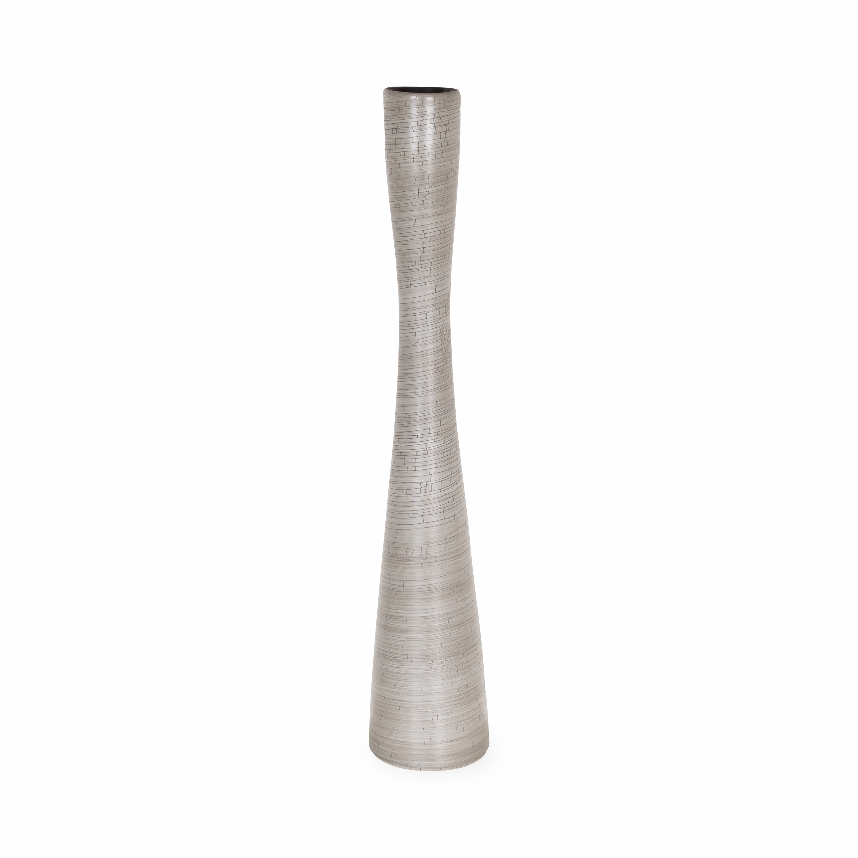 Crackle Flute Vase