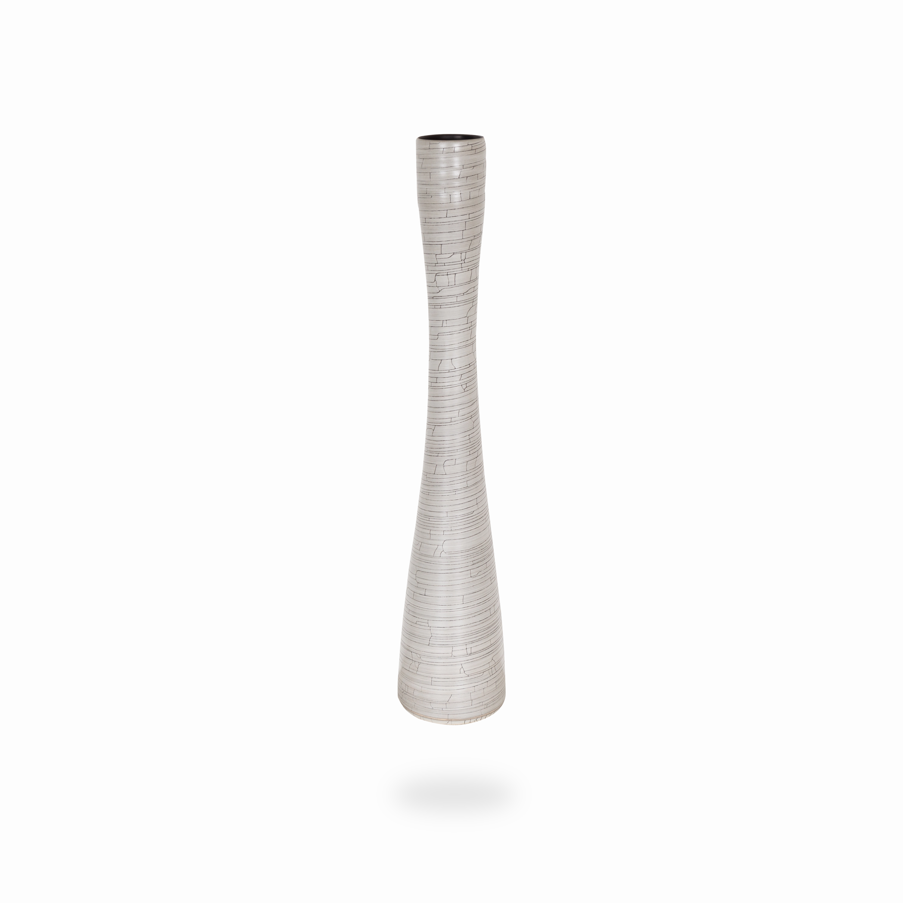 Crackle Flute Vase