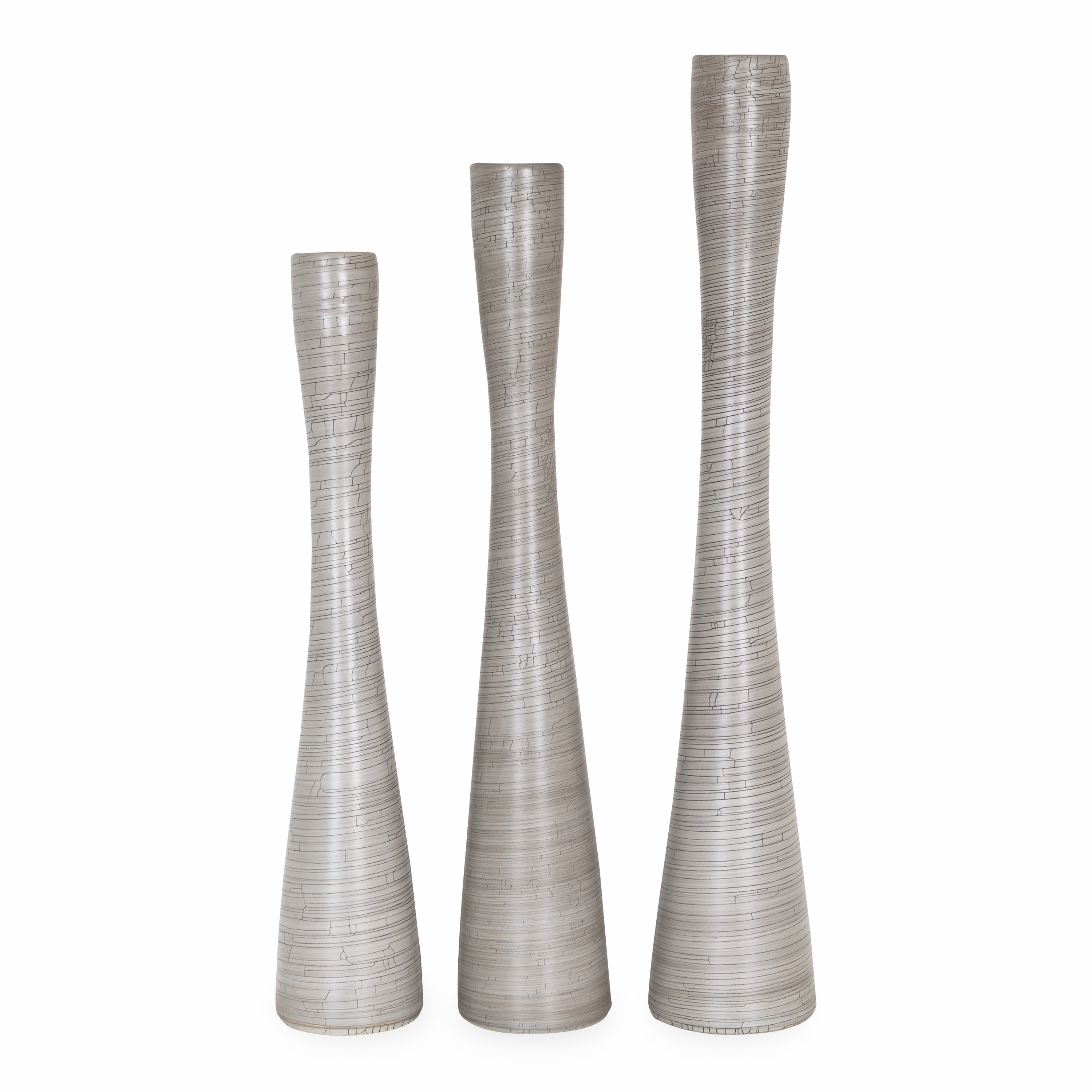 Crackle Flute Vase elegant wall decor