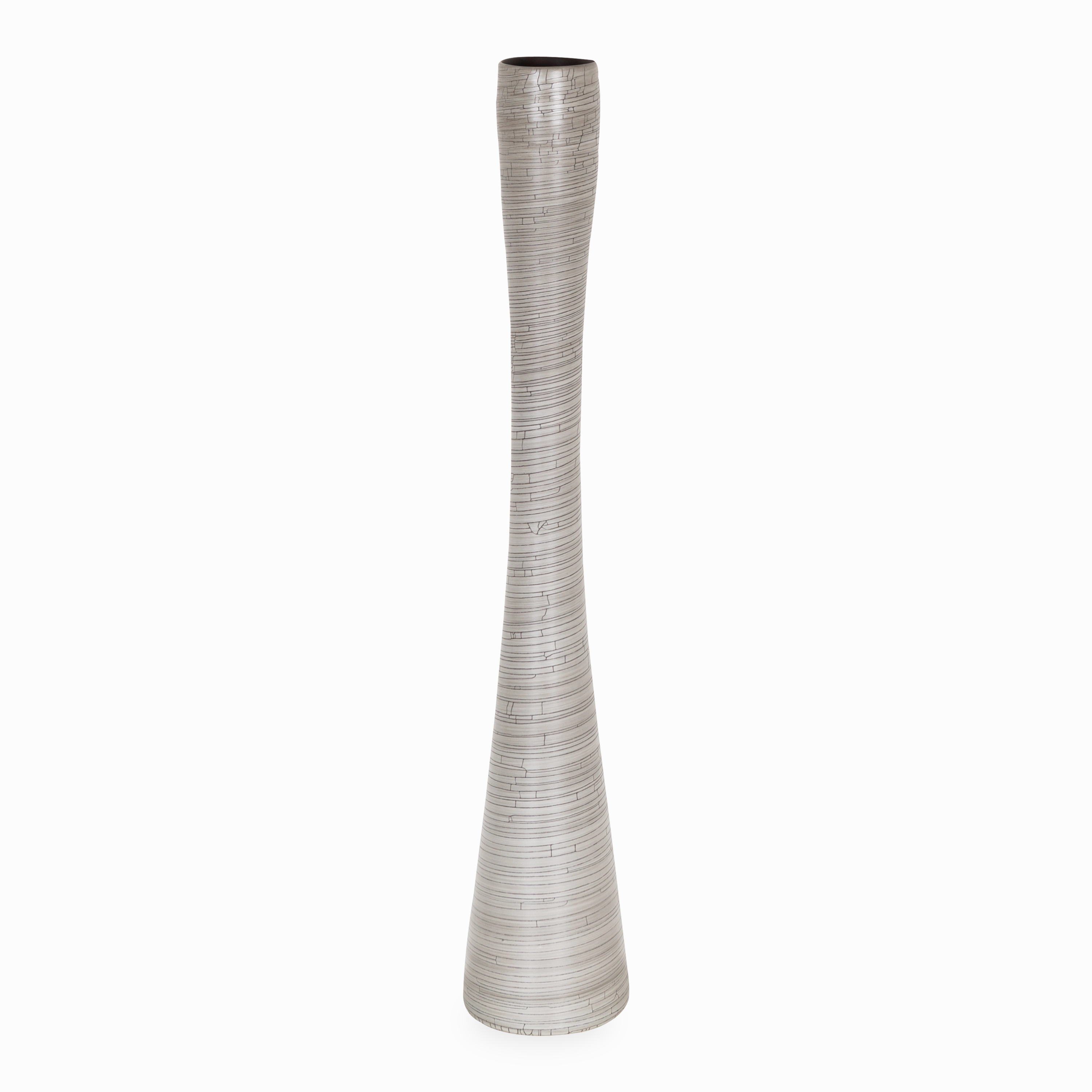 Crackle Flute Vase