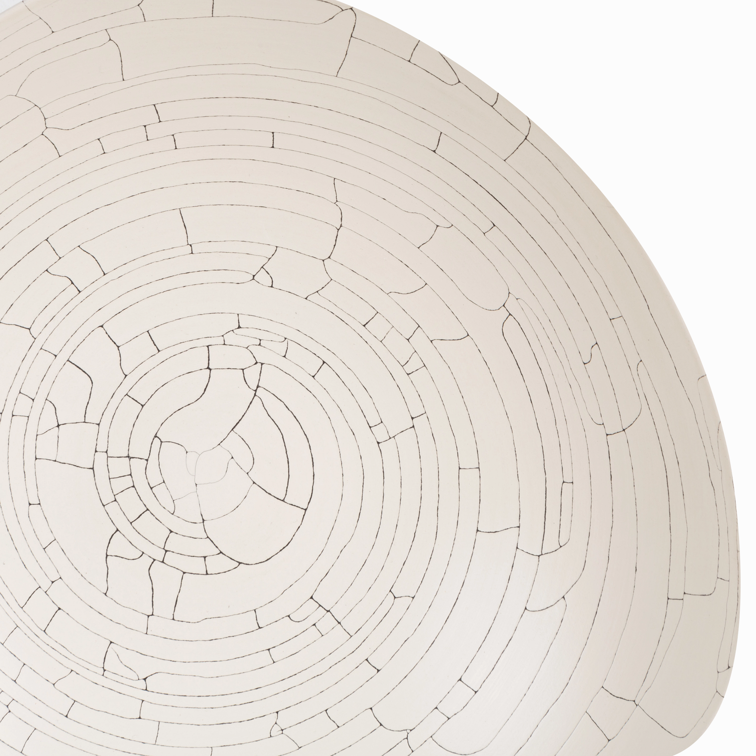 Crackle Triangolo Plate Bowl