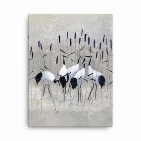 Crane family - canvas canvas mural art