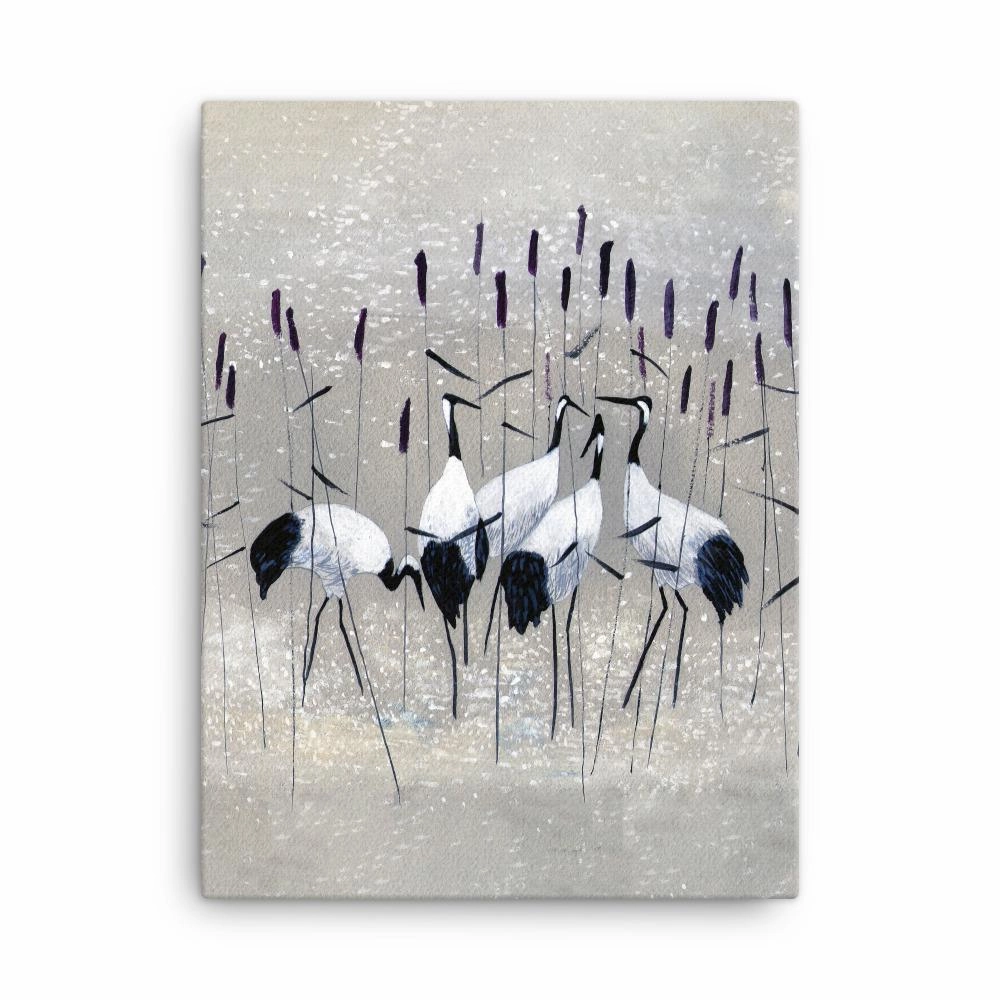 Crane family - canvas canvas mural art