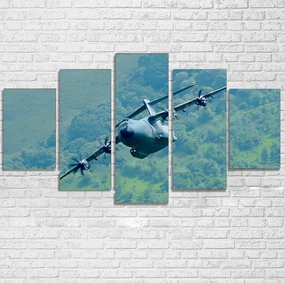 Cruising Airbus A400M Printed Multiple Canvas Poster canvas mural art