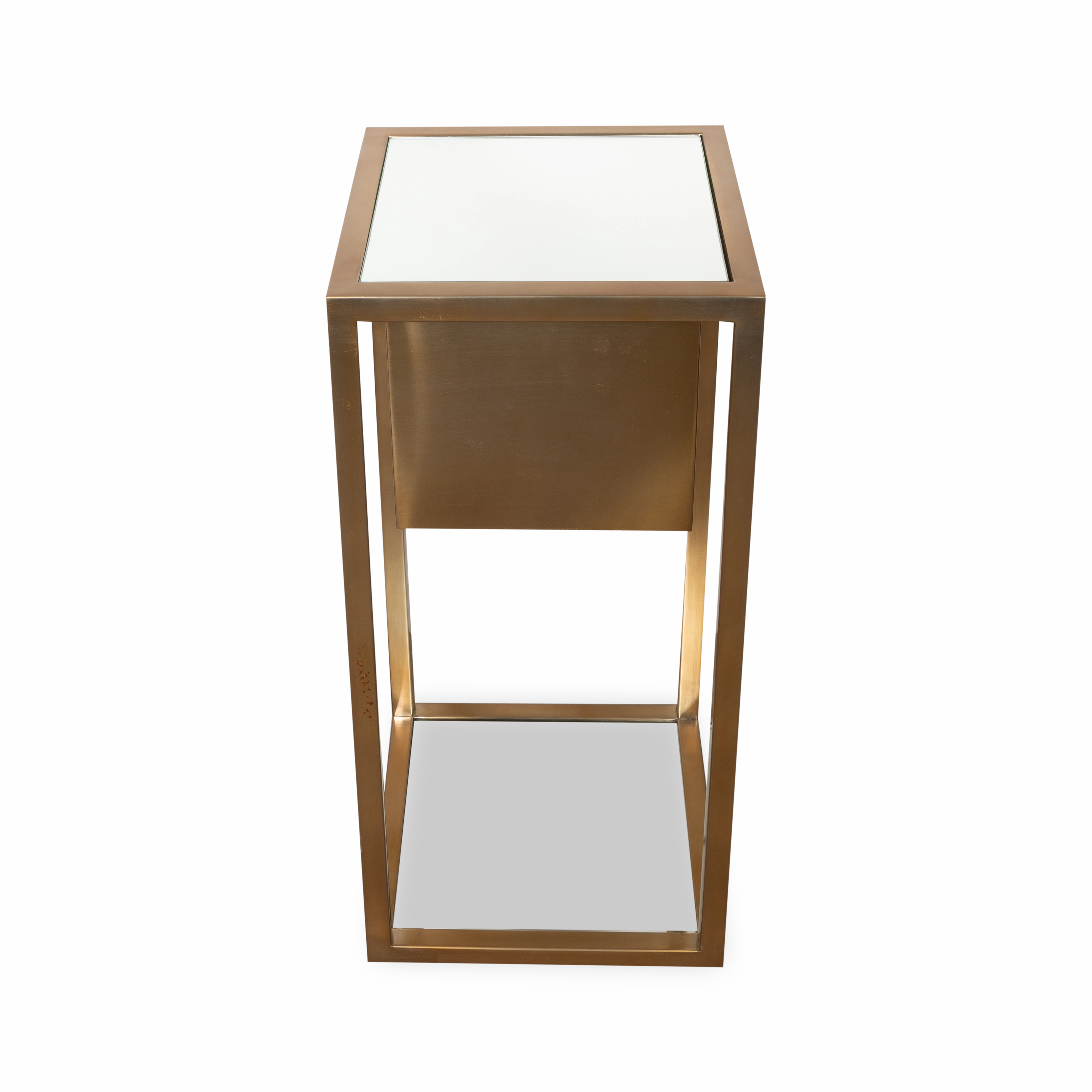 Cuboid Brass Planter