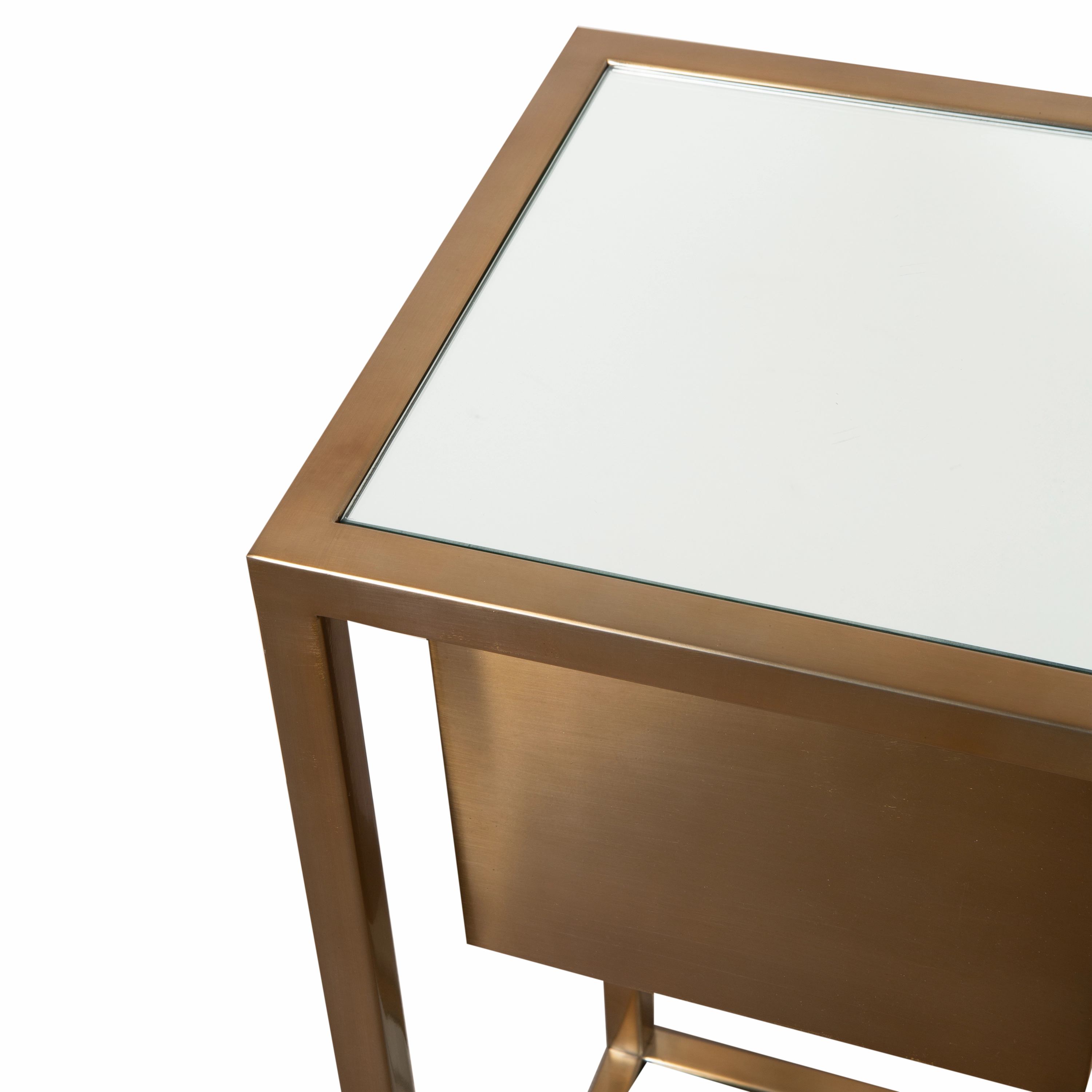 Cuboid Brass Planter