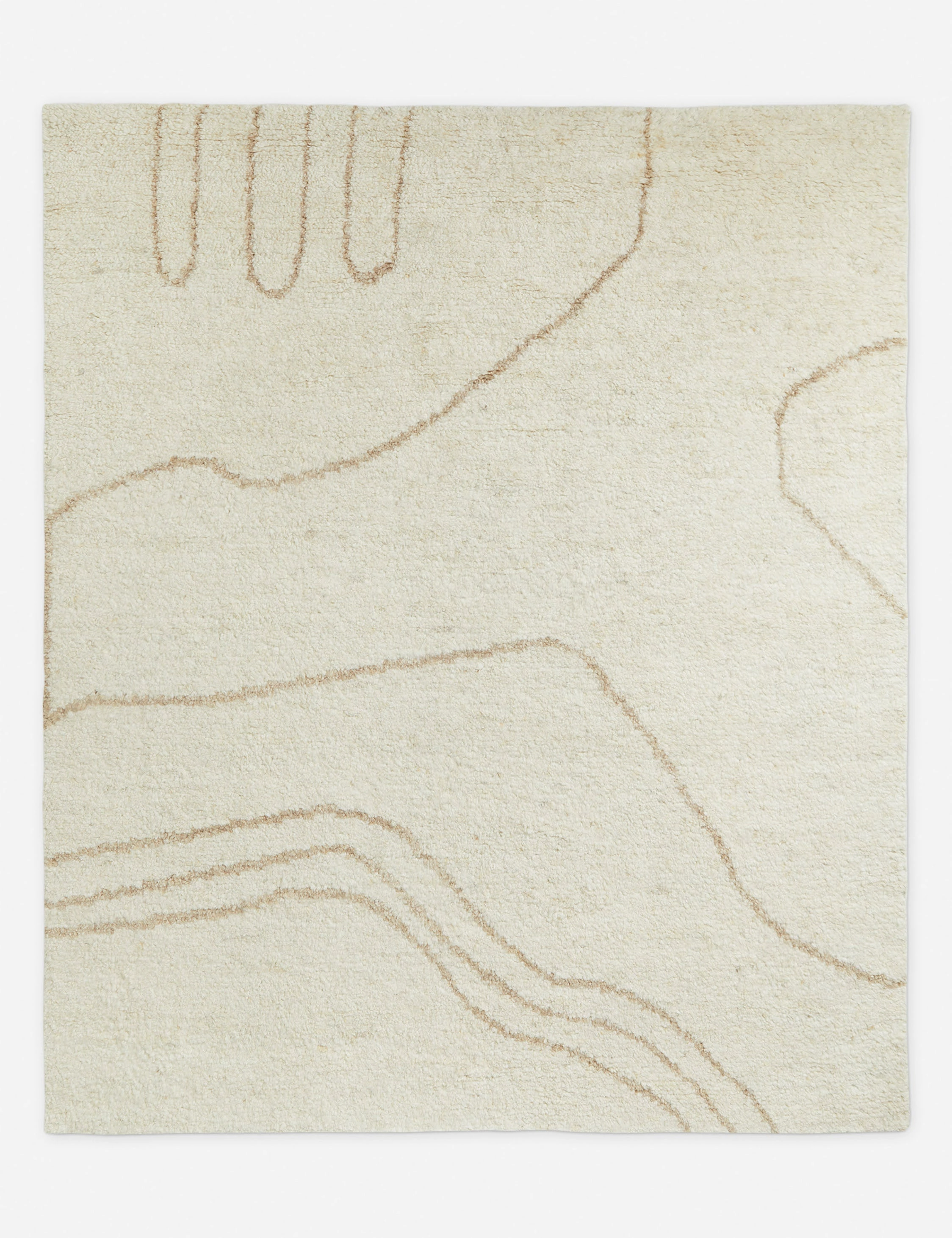 Currents Hand-Knotted Wool Rug by lan Byrd