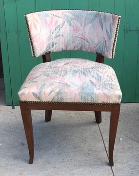 CURVED BACK UPHOLSTERED DECO VANITY CHAIR interior room decor