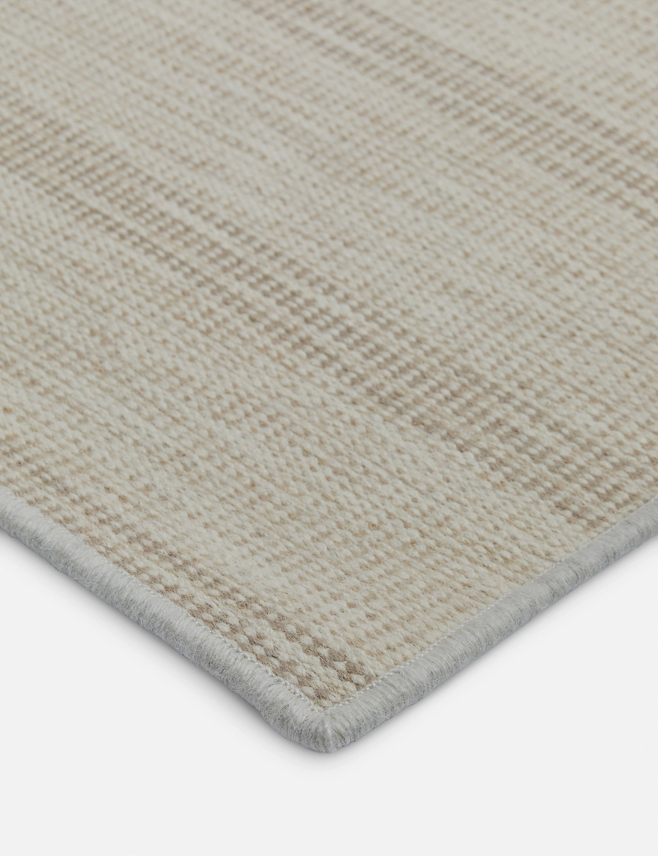 Custom Cheyenne Flatweave Wool Rug, Parchment