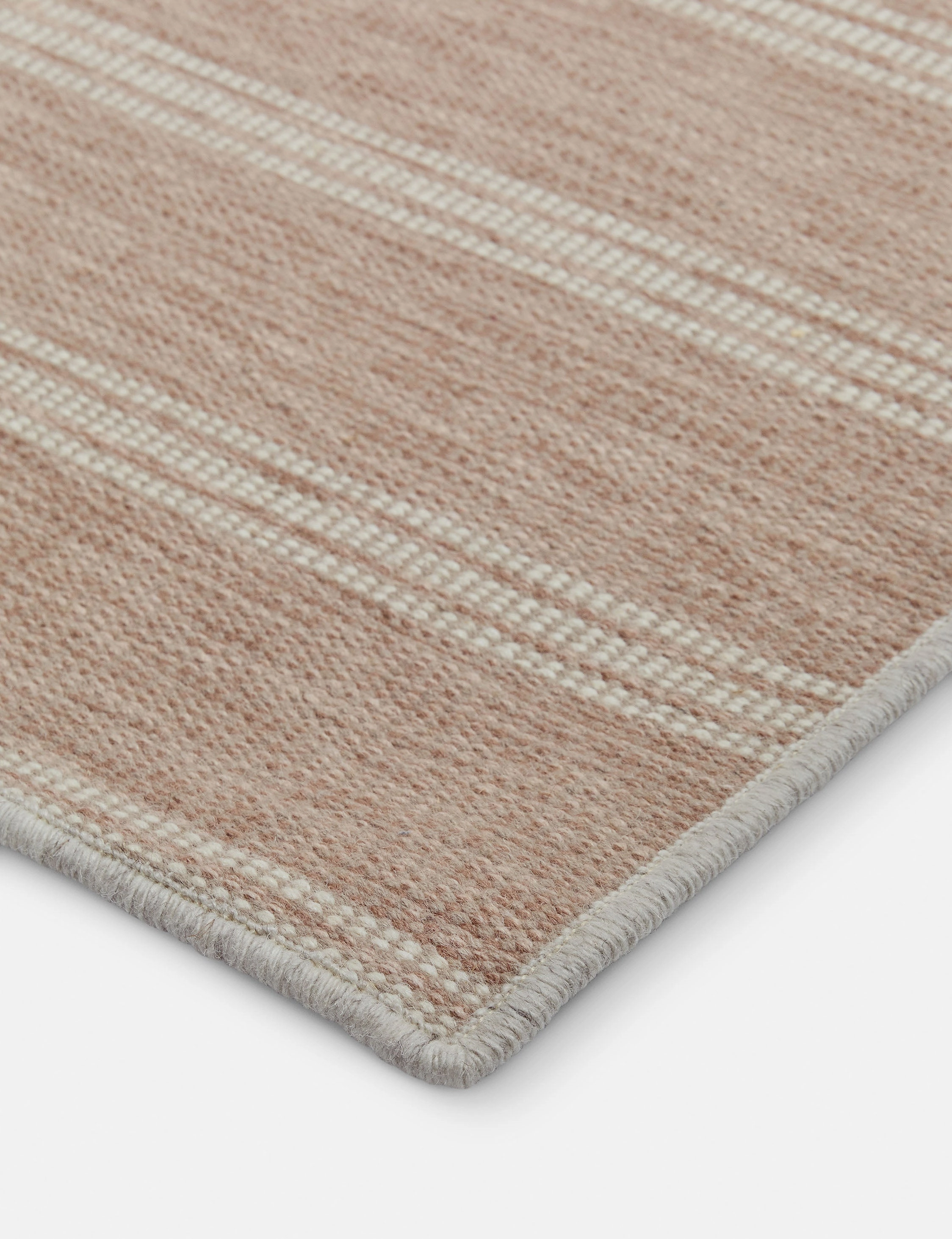 Custom Cheyenne Flatweave Wool Rug, Rose