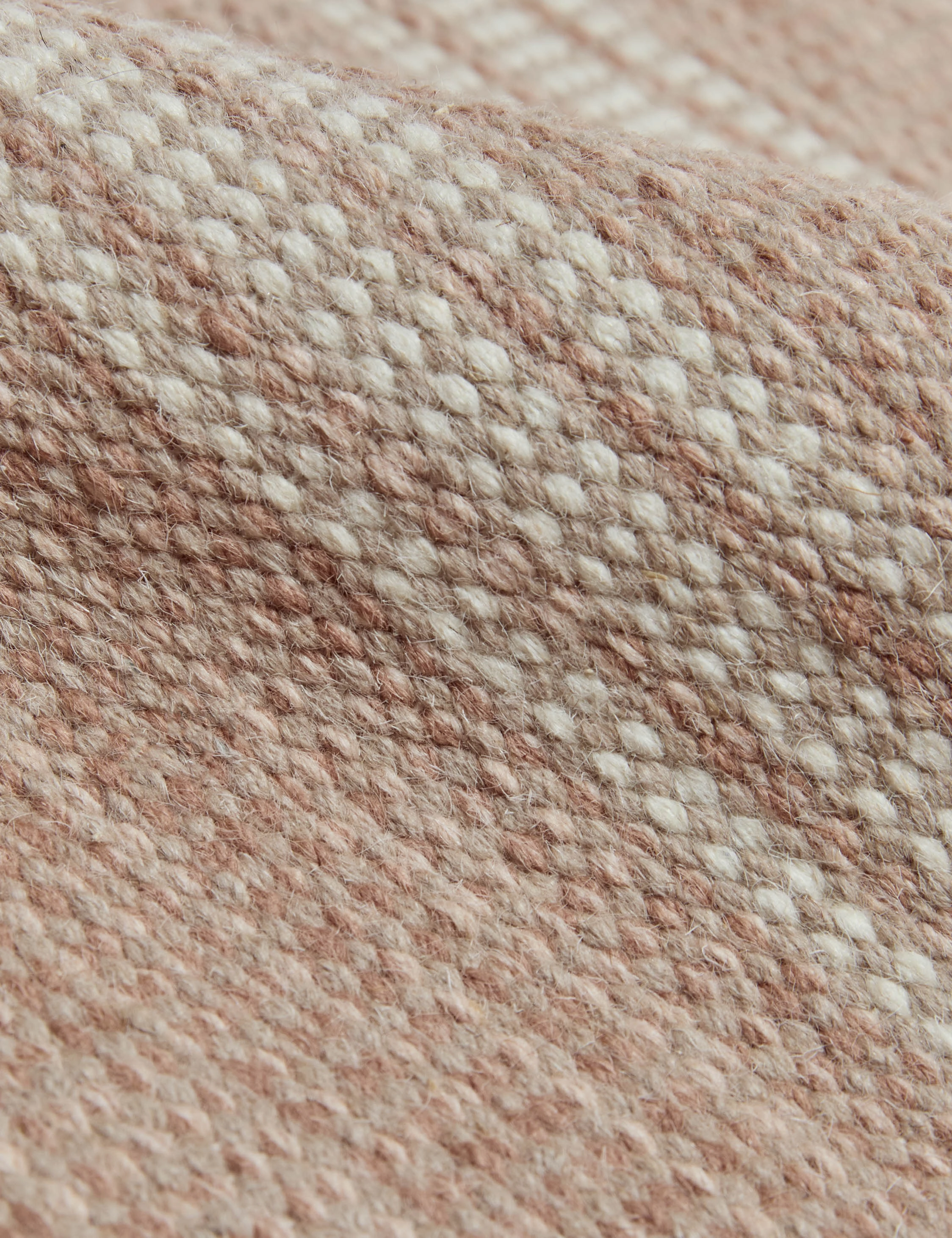 Custom Cheyenne Flatweave Wool Rug, Rose