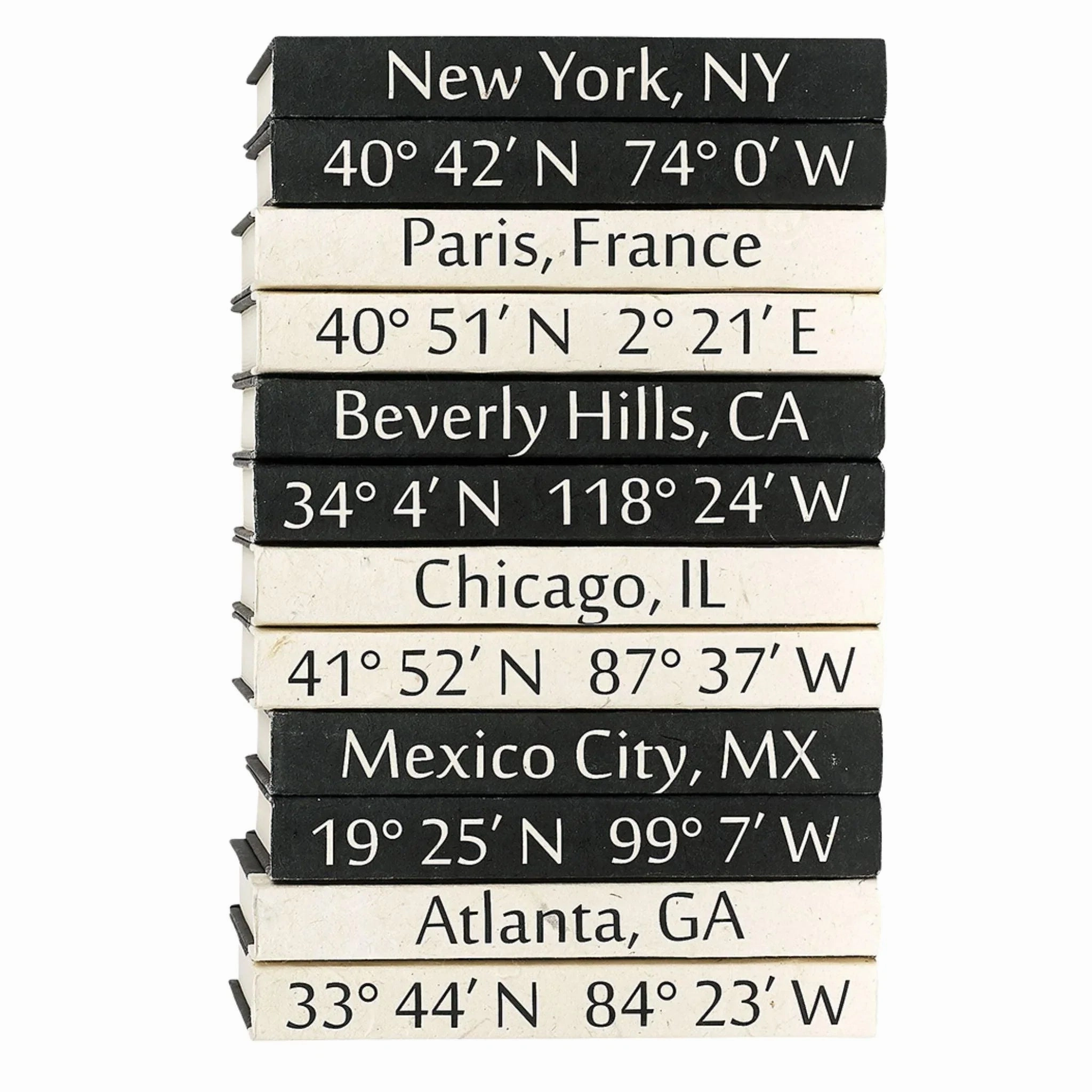 Custom Coordinates Decorative Books home display ornament