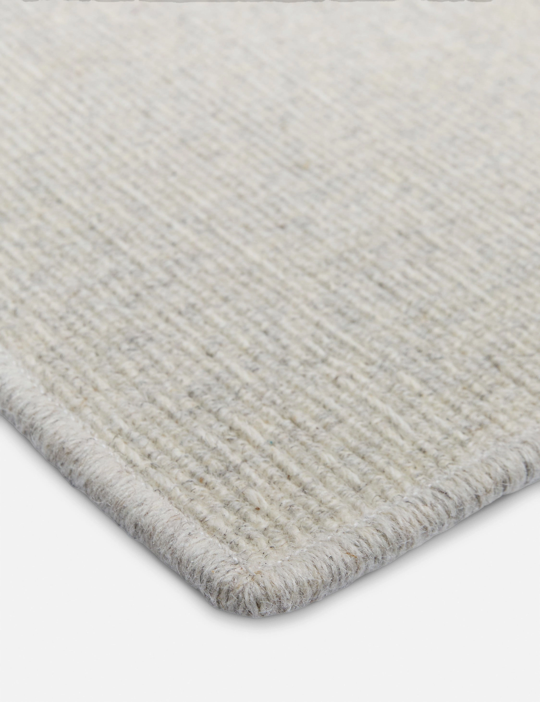 Custom Polina Flatweave Wool Rug, Cloud