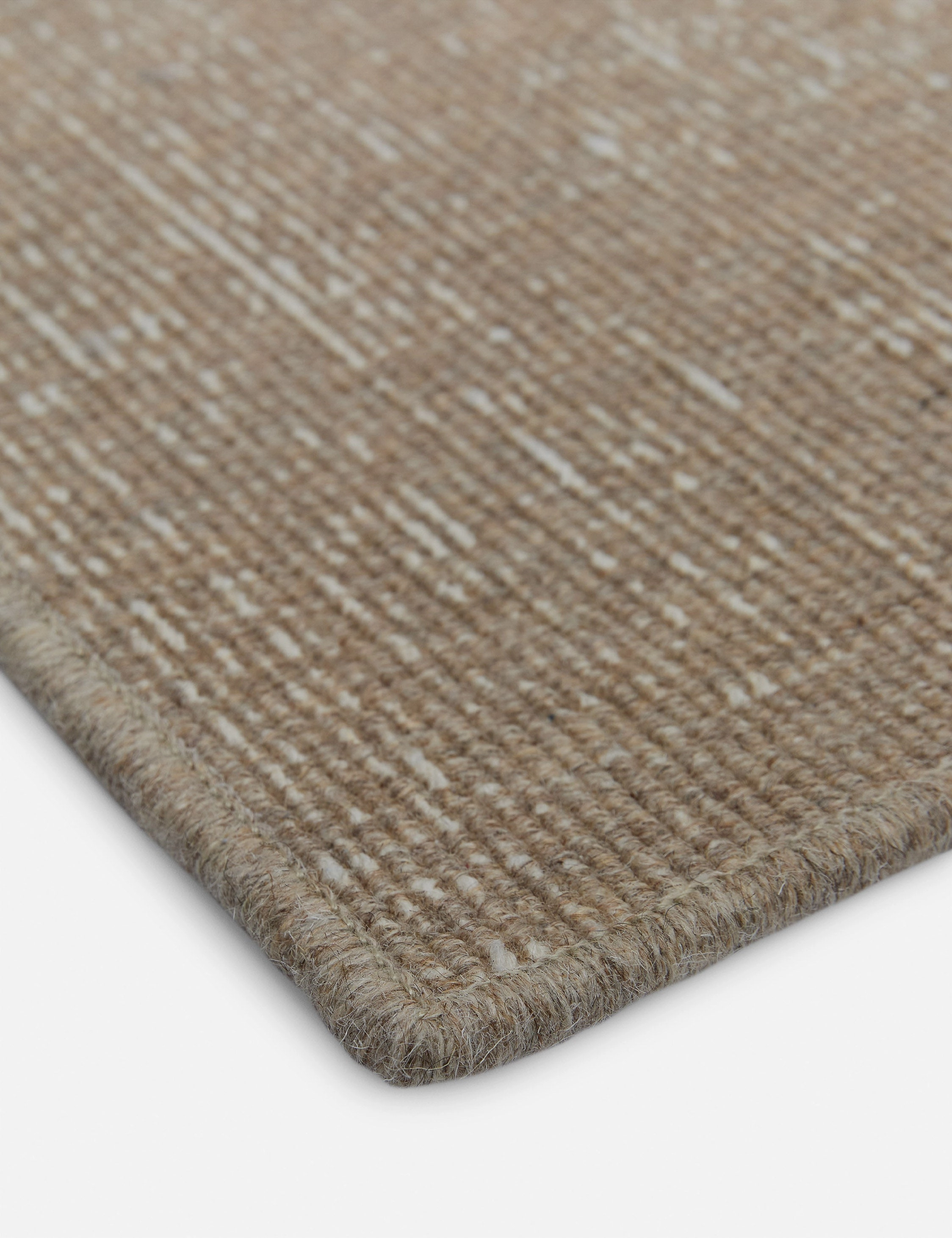 Custom Polina Flatweave Wool Rug, Weathered Oak