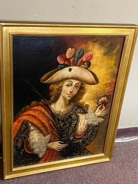CUZCO SAINT PAINTING classic mural painting