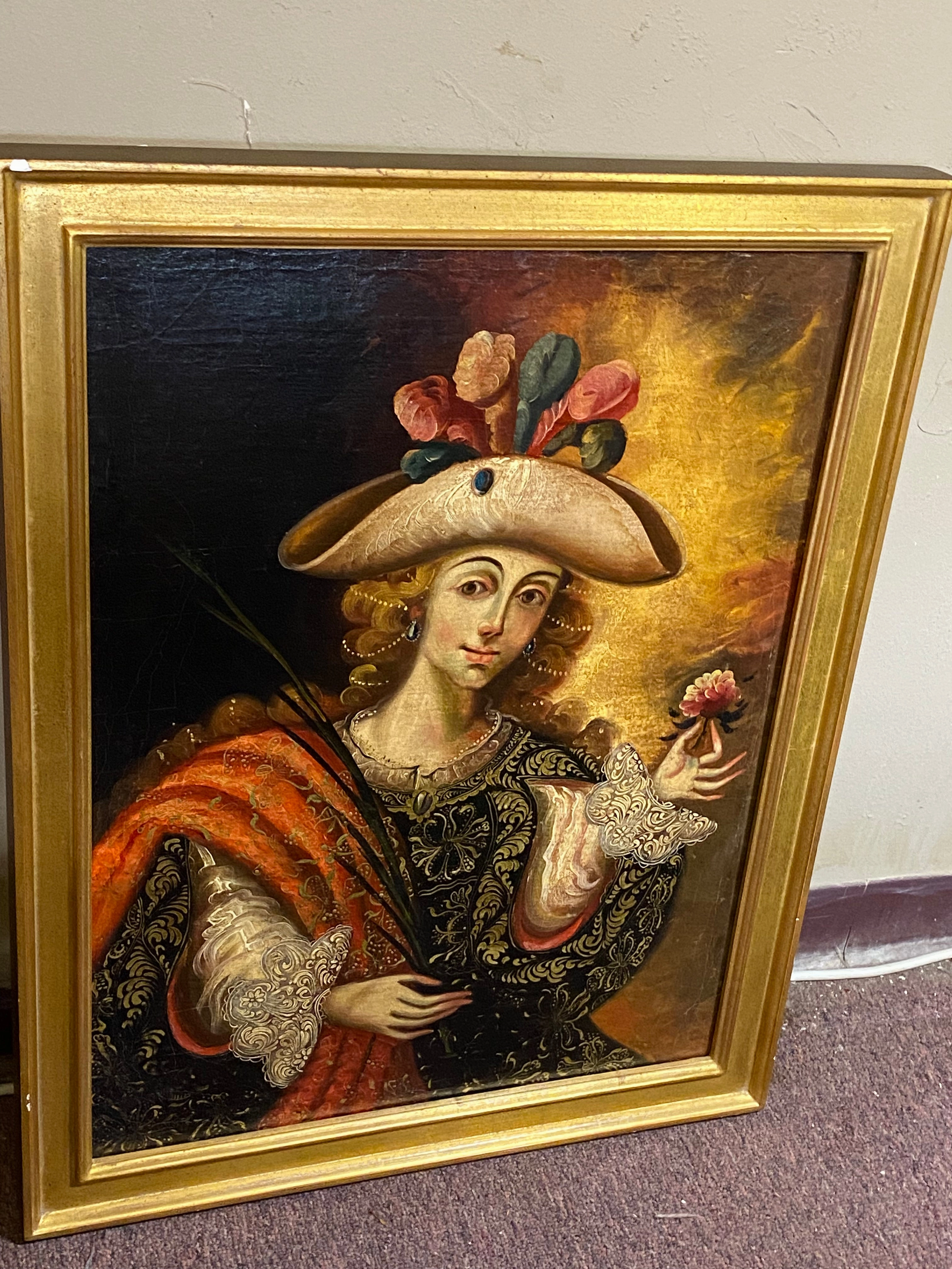 CUZCO SAINT PAINTING classic mural painting