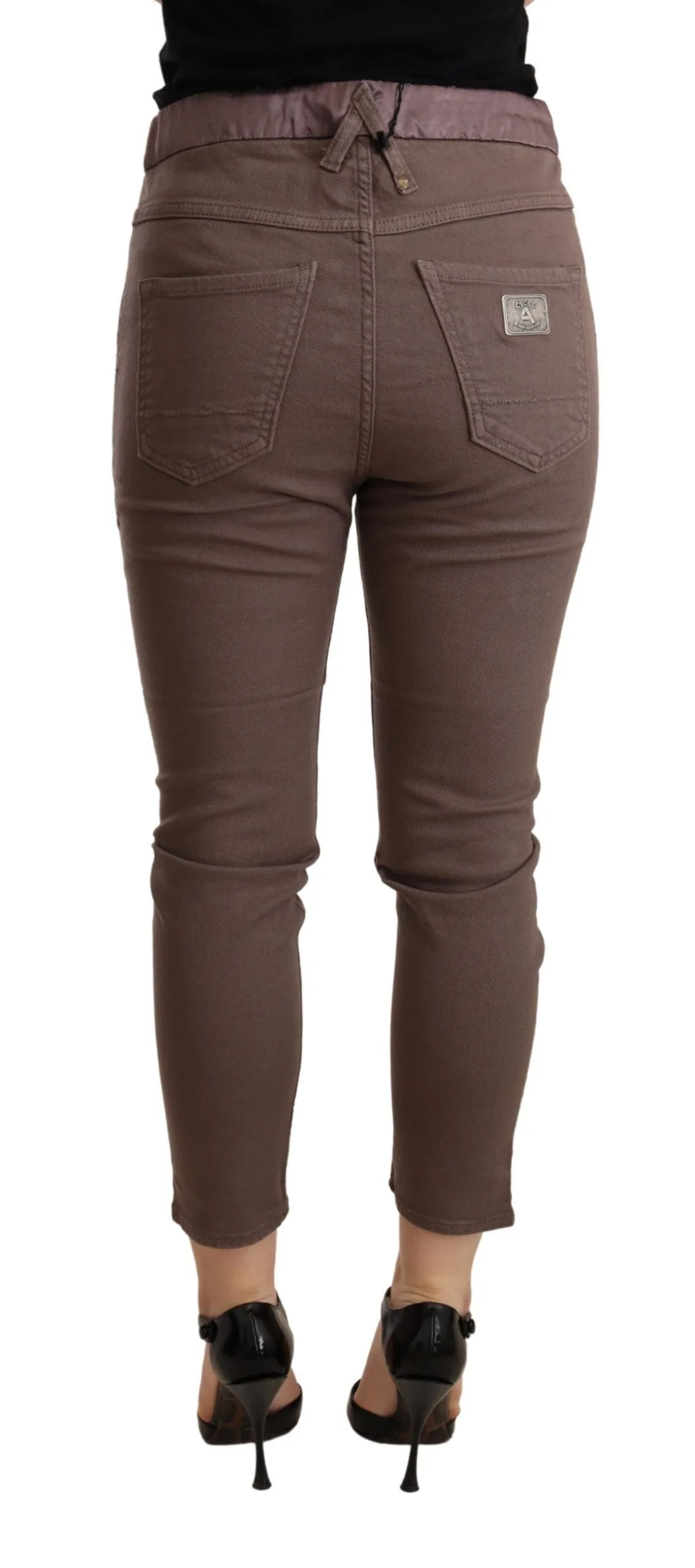 CYCLE Skinny Stretch Damenhose mit mittlerer Taillenhöhe und Cropped-Länge