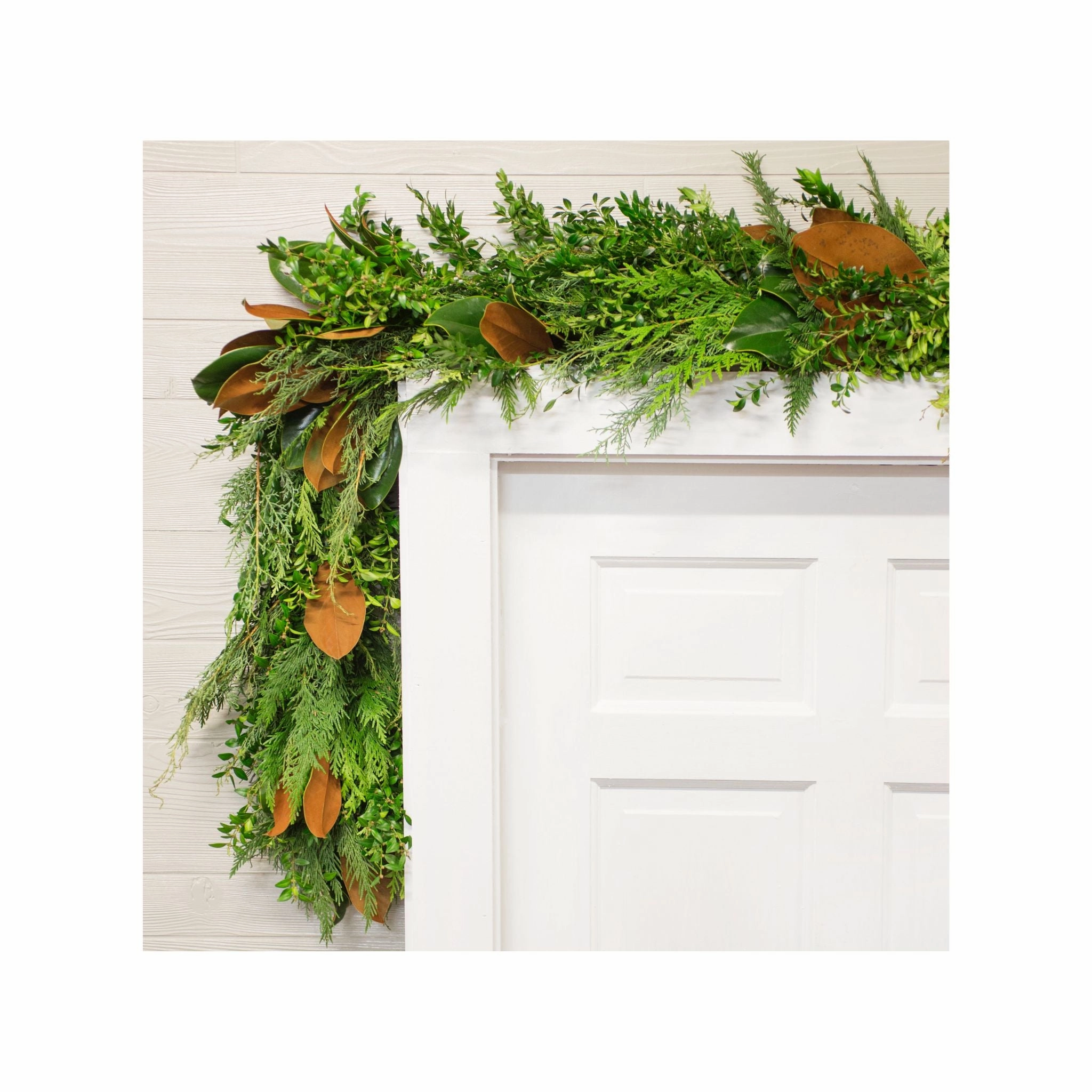 Cypress and Fresh Magnolia Garland home display ornament