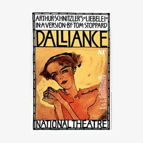 Dalliance 1986 Print vintage woodcut wallpaper