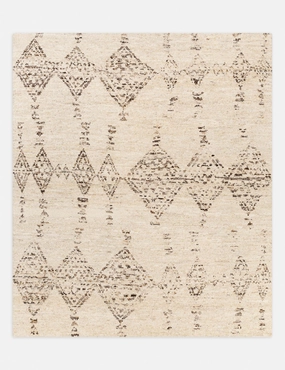 Damica Hand-Knotted Wool Moroccan-Style Rug trendy fashion rug