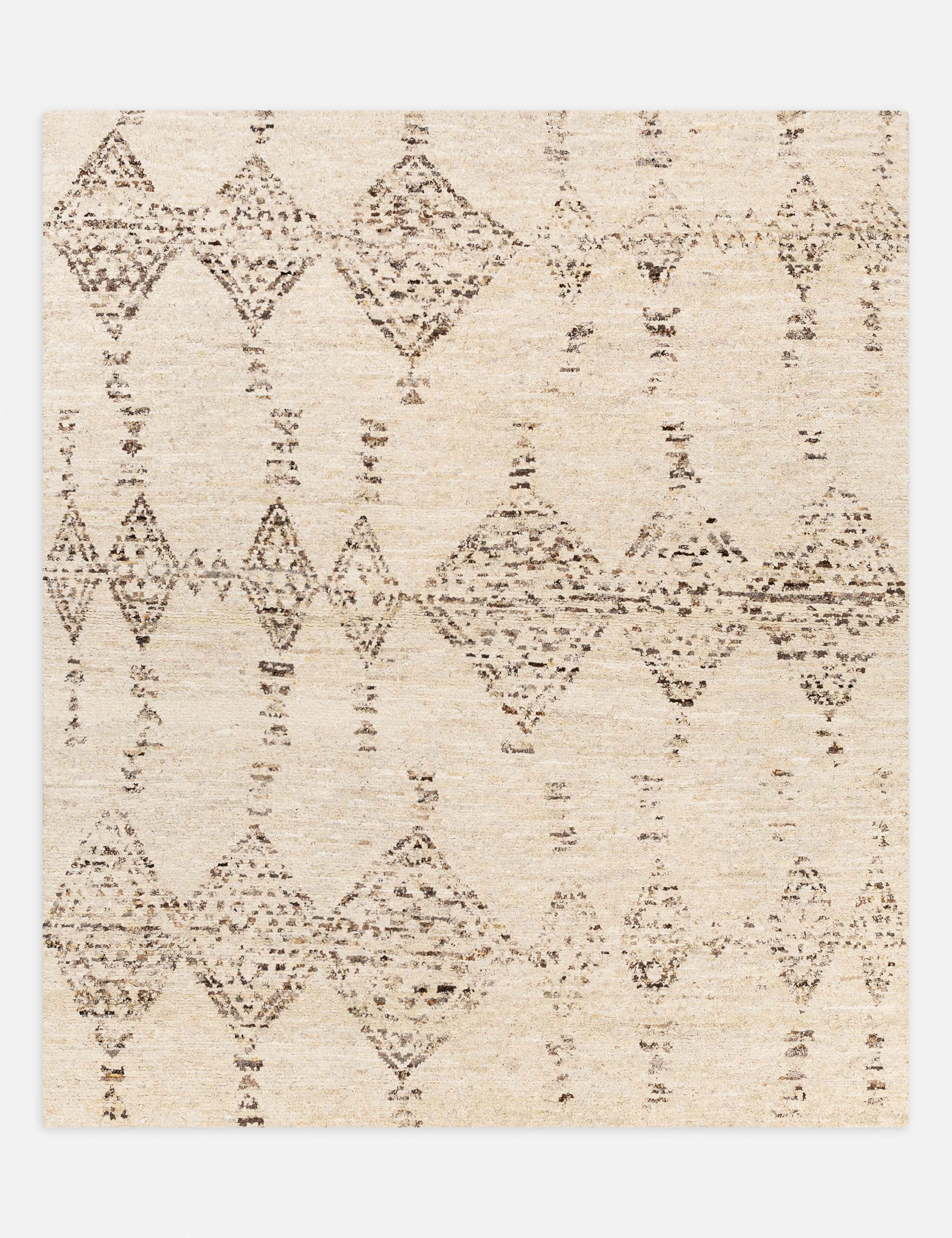 Damica Hand-Knotted Wool Moroccan-Style Rug trendy fashion rug